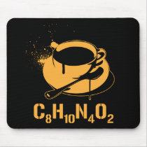 Coffee C8H10N4O2 mousepads by strk3 Coffee C8H10N4O2 mousepads