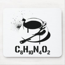 Coffee C8H10N4O2 mousepads by strk3 Coffee C8H10N4O2 mousepads
