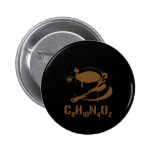 Coffee C8H10N4O2 Pinback Button