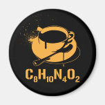 Coffee C8H10N4O2 Refrigerator Magnet
