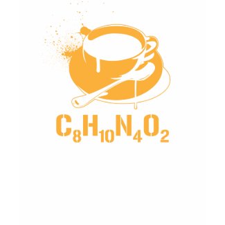 Coffee C8H10N4O2 shirt
