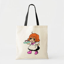 Coffee , cafe , girl , maid tote bag