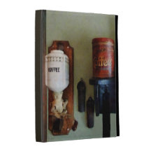 Coffee Can and Coffee Grinder iPad Folio Case