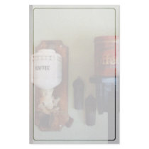 Coffee Can and Coffee Grinder Stationery Design