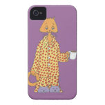 Coffee Cat iPhone 4 Cover