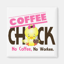 Coffee Chick 2 Fridge Magnet