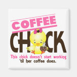 Coffee Chick 3 Refrigerator Magnet