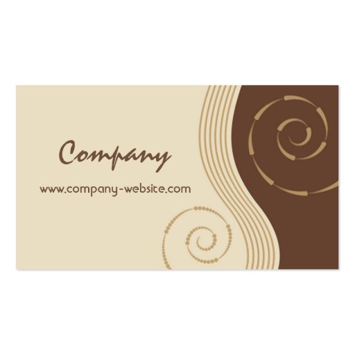 Coffee & Chocolate Business Card (front side)