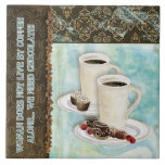 Coffee & Chocolate Java Kitchen Art Dessert Candy Tile