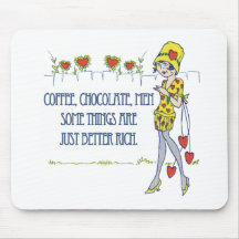 Coffee, chocolate, men mousepads