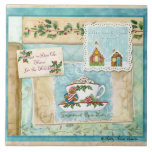 Coffee & Christmas Latte Kitchen Art Gingerbread Ceramic Tiles