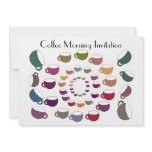 Coffee Circle Invitation Card