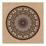 Coffee Colors Abstract Mandala posters