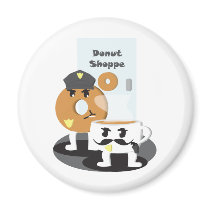 Coffee Cop Fridge Magnet