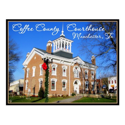 Coffee County Courthouse Manchester, TN Postcard Zazzle
