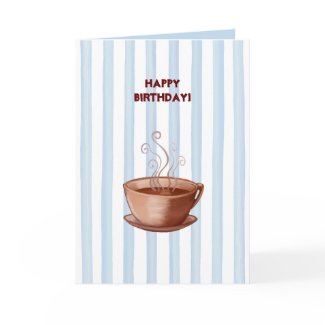 Coffee Cup Birthday Card card