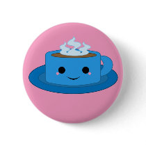 coffee cup blue buttons by missnarley coffee cup blue buttons