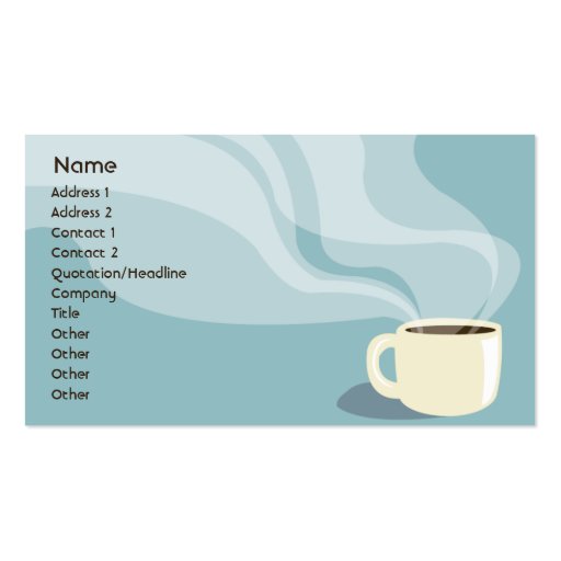 Coffee Cup - Business Business Card Templates