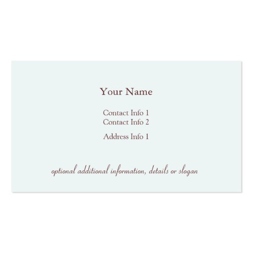 Coffee Cup Business Card (back side)