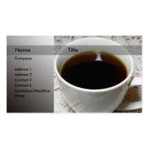 coffee cup business cards