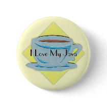 Coffee Cup Button by Customizables Coffee Cup Button