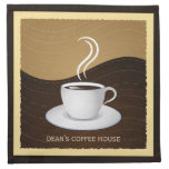 Coffee Cup Coffee Waves Cafe Cloth Cocktail Napkin