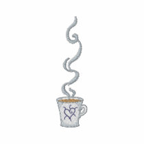 Coffee Cup embroidered shirts