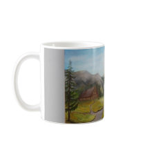 Coffee cup " house in the mountains "