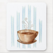 Coffee Cup Mousepad by floatinglemons Coffee Cup Mousepad