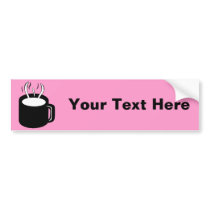 Coffee Cup / Mug - Steaming Hot Drink Bumper Stickers