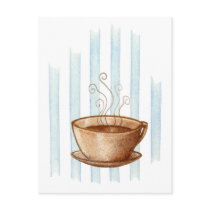 Coffee Cup Postcard by floatinglemons Coffee Cup Postcard