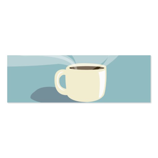 Coffee Cup - Skinny Business Cards (back side)