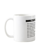 Coffee Cup - Ten Commandments mugs