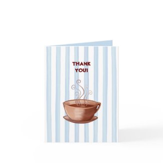 Coffee Thank You Card Coffee Thank You Card