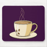 Coffee cup with a steam mouse mat