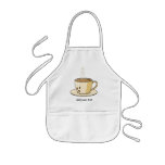 Coffee cup with steam aprons