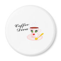 Coffee Diva magnets by TorrDenaIndians Coffee Diva magnets