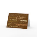 Coffee Drinks Greeting Card by cubiclewars Coffee Drinks Greeting Card