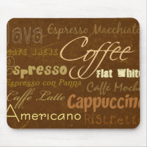 Coffee Drinks Mousepad