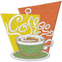 Coffee embroidered shirts