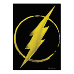 Coffee Flash Symbol - Yellow posters