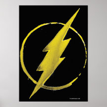 Coffee Flash Symbol - Yellow Print