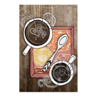 coffee for two poster print
