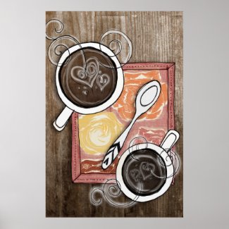 coffee for two poster print