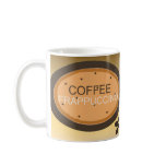 Coffee Frappuccino Sign in Orange and Brown Coffee Mugs