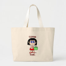 COFFEE GIRL - BLACK HAIR BAG