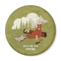 Coffee goes with Everything Magnet