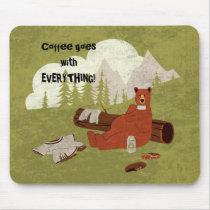 Coffee goes with Everything textured Mousepad