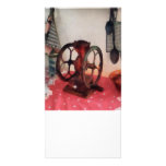 Coffee Grinder on Red Tablecloth Photo Cards