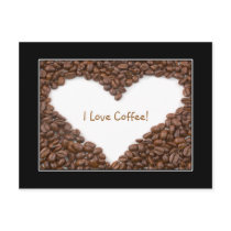 Coffee Heart Postcard